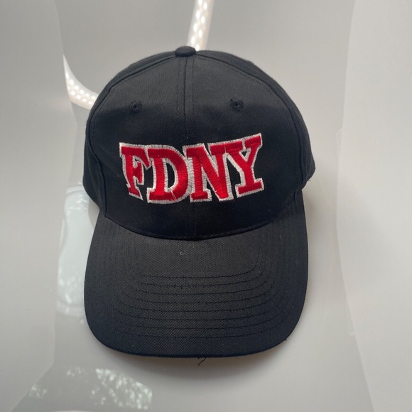 FDNY New York Fire Department USA Black Adjustable Cap Hat - Picture 5 of 10